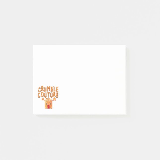 Post-it® Crumer Couture Gingerbread-Cute Cookie Design (Devant)