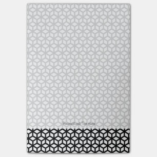 Post-it® Cube Noir Et Blanc Motif
