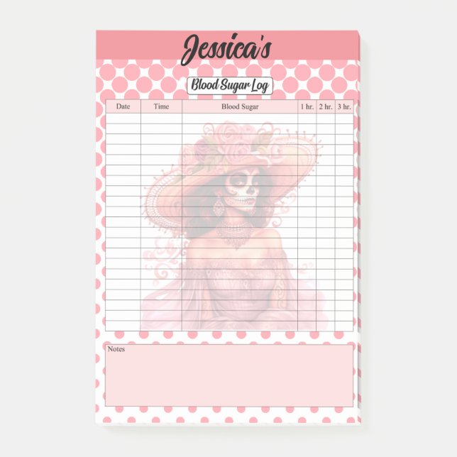 Post-it® Cuire Sugar Crâne Sang Sucre Journal (Devant)