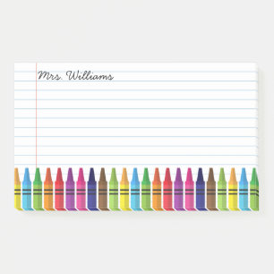 Post-it® Cuisine Enseignante Élémentaire Crayons Nom pers