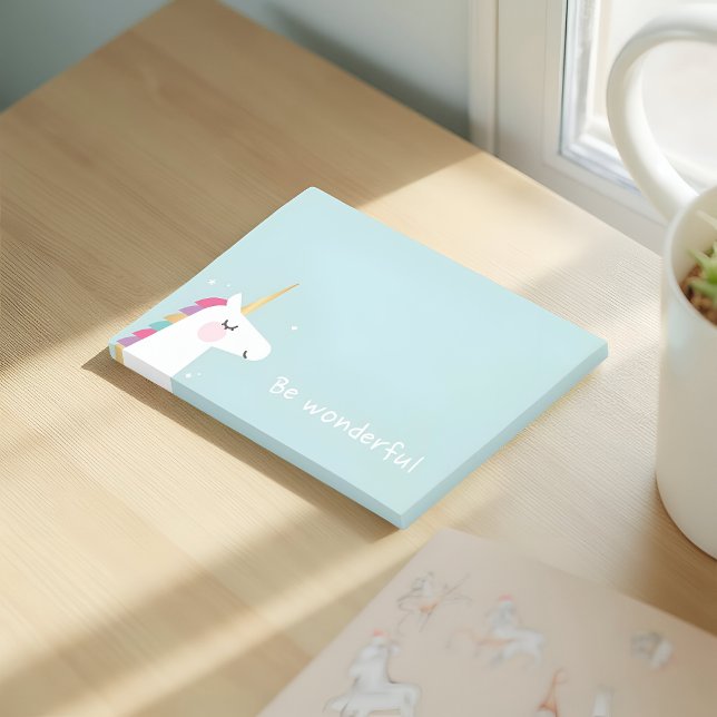 Post-it® Cuisine et moderne Rainbow Unicorn (Créateur téléchargé)
