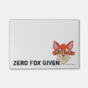 Post-it® Cuisine Zero Fox Donnée Red Orange Fox