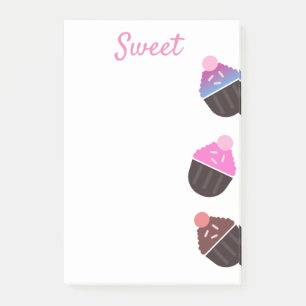 Post-it® Cupcakes Bakery Sweet Frosting Post-it Notes