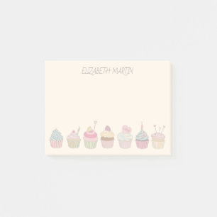 Post-it® Cupcakes et nom