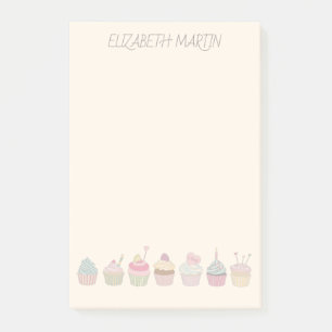Post-it® Cupcakes et nom