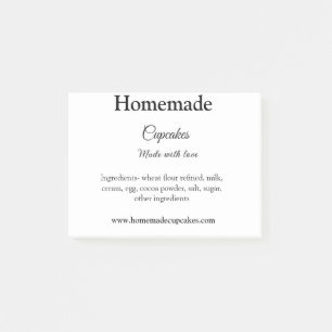 Post-it® cupcakes faits maison faits avec amour ajouter sit