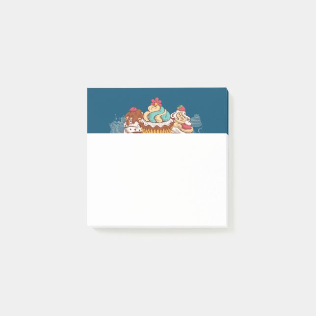Post-it® Cupcakes Style Rétro Sweet Dessert (Devant)
