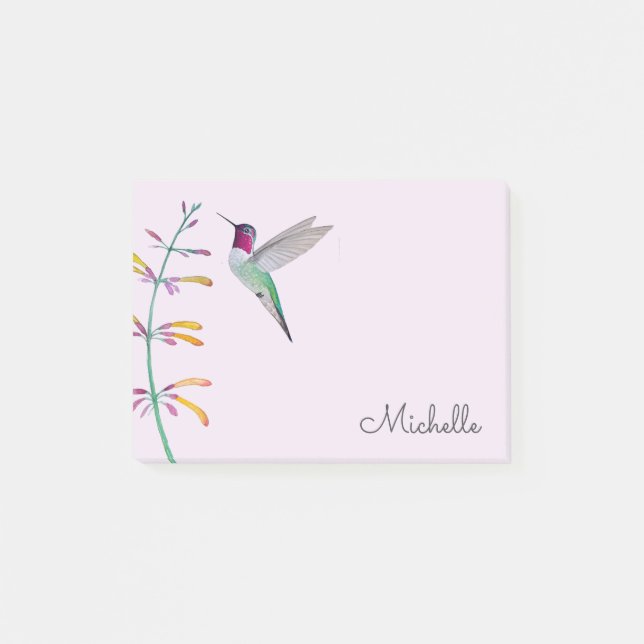Post-it® Custom Anna's Hummingbird  (Devant)