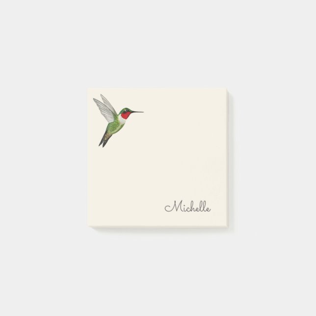 Post-it® Custom Hummingbird  Notes (Devant)