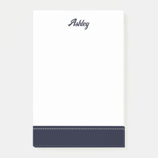 Post-it® Custom navy blue white personalized preppy stylish