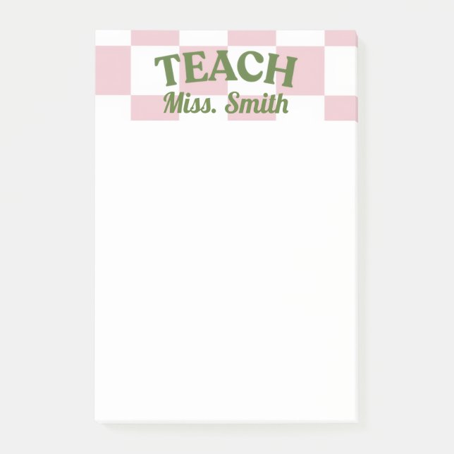 Post-it® Customizable Teacher Post-it (Devant)