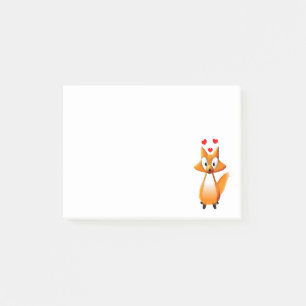 Post-it® Cute animal caricature Fox