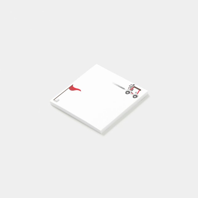 Post-it® Cute aquarelle Golf Fun Golfer Panier (Incliné)