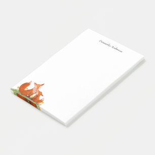 Post-it® Cute Aquarelle renard