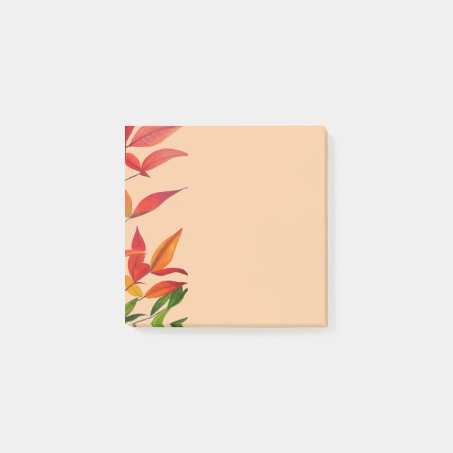 Post-it® Cute Autumn laisse papeterie art (Devant)