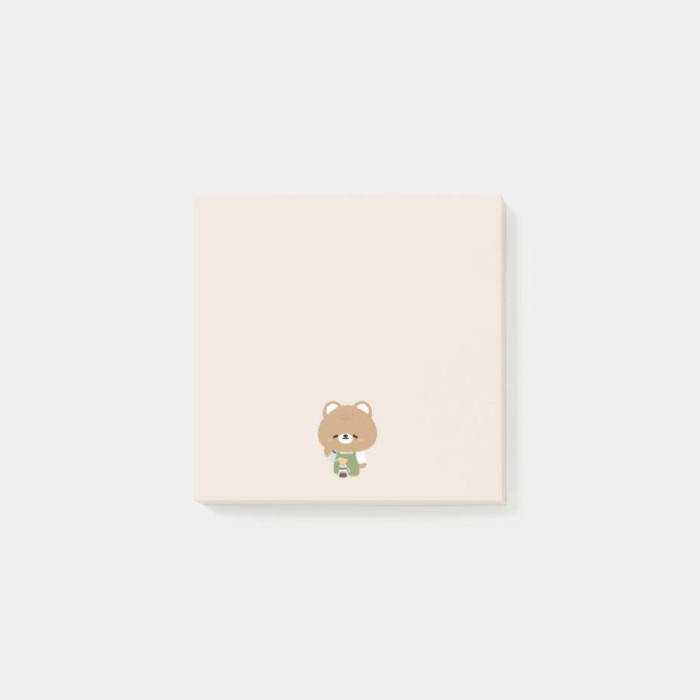 Post-it® Cute Bear Barista (Devant)