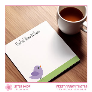 Post-it® Cute Bluebird Personnalisé