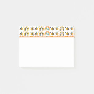 Post-it® Cute Bumble Bee et Rainbows Motif