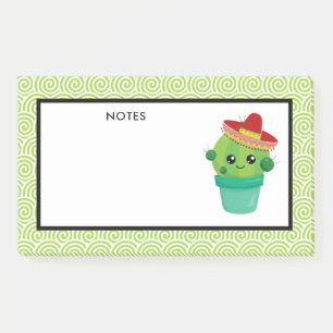 Post-it® Cute Cactus dans le Sombrero