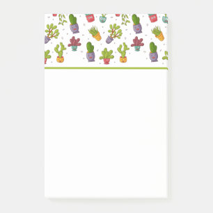 Post-it® Cute Cactus Nature Succulents Motif