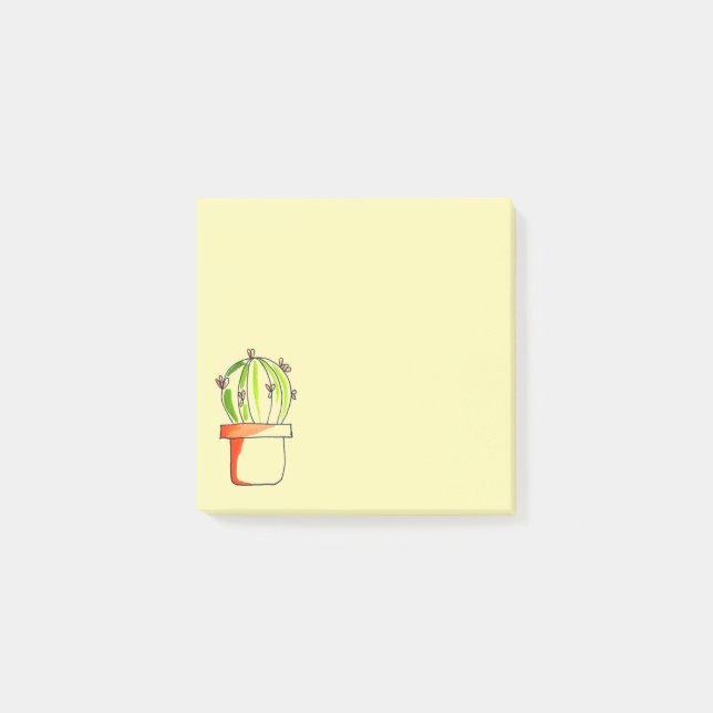 Post-it® Cute cactus thème coloré art mexicain (Devant)