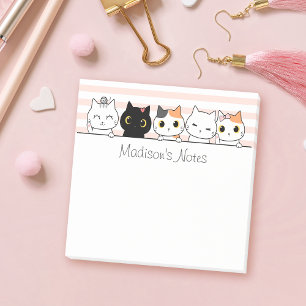 Post-it® Cute Cats Personnalisé