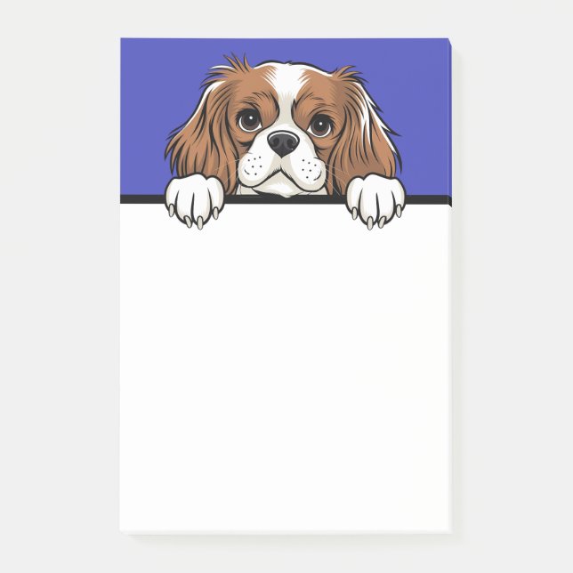 Post-it® Cute Cavalier King Charles Amoureux des chiens esp (Devant)