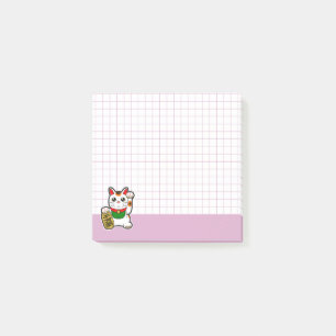 Post-it® Cute Chat Lucky