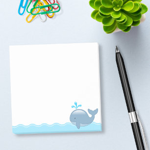 Post-it® Cute Chubby Cartoon Whale