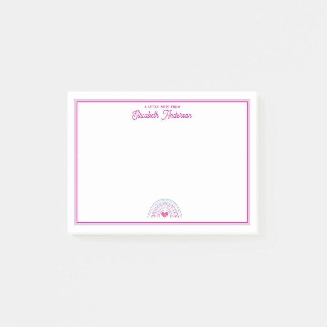Post-it® Cute Colorful Boho Rainbow Girls (Devant)