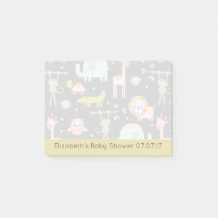 Post-it® Cute Colorful Wild Animaux Nursery Baby shower d'a