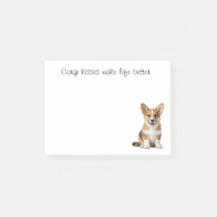 Post-it® Cute Corgi Chien Chien Chien Chien Baiser Funny Ca