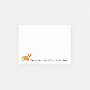 Post-it® Cute Corgi Personnaliser les notes