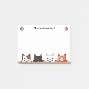 Post-it® Cute Cute Curious Kitty Cats
