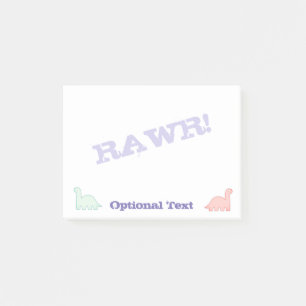 Post-it® Cute Dinosaures Pastel Coloré