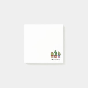 Post-it® Cute Famille Cactus En Aquarelle