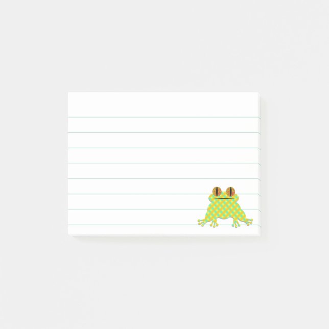 Post-it® Cute Frog 3 x 4 Linked Custom (Devant)