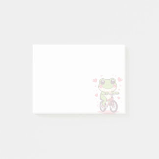 Post-it® Cute Frog Riding Bicycle | Funny Frog Lover Gift