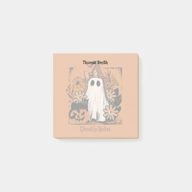 Post-it® Cute Ghosts Halloween Fun (Devant)