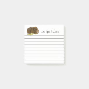 Post-it® Cute Ginger Guinea Pig Pet photo Lined