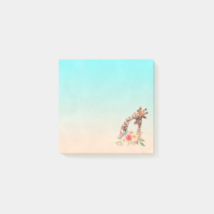 Post-it® Cute Giraffe Aquarelle Maman & Bébé