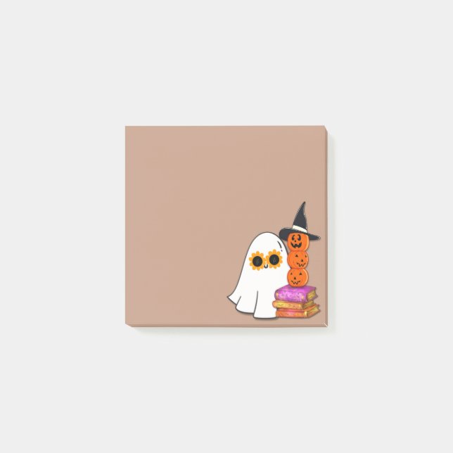Post-it® Cute Halloween Ghost - Lunettes de soleil, Citroui (Devant)