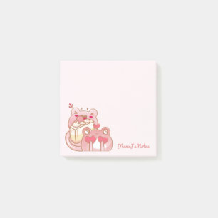 Post-it® Cute Kawaii Frog Eating Cake Personalized Notepad