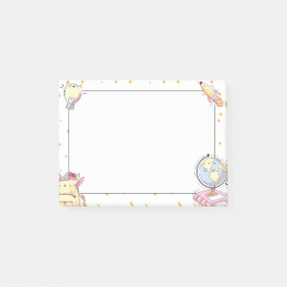 Post-it® Cute Kawaii School Supplies Teacher Gift