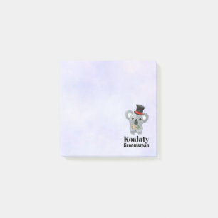 Post-it® Cute Koala Pun Koalaty Groomsman
