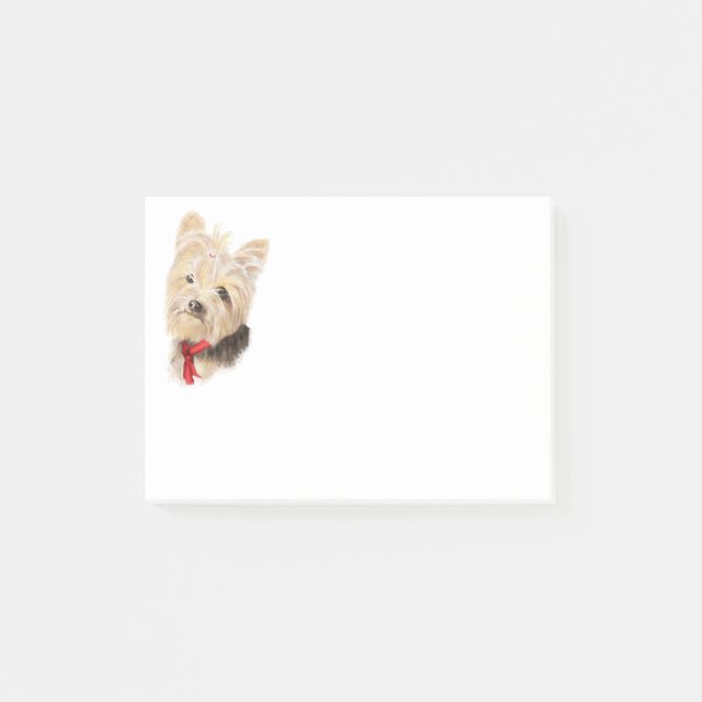 Post-it® Cute Little Watercolor Yorkie Yorkshire Terrier (Devant)