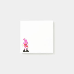 Post-it® Cute LOVE Pink Heart Valentine Gnome