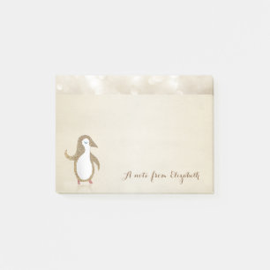 Post-it® Cute Lovely Stylish, Happy Penguine