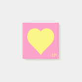 Post-it® Coeur jaune