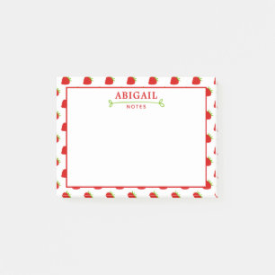 Post-it® Cute Motif de fraise personnalisée